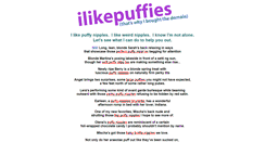 Desktop Screenshot of ilikepuffies.com